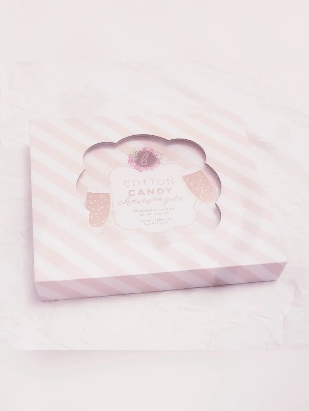 BEAUTY BAKERIE COTTON CANDY CHAMPAGNE BLUSHLIGHTER PALETTE